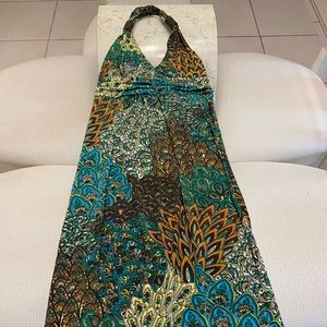 Women’s Couture Maxi Halter Dress 👗